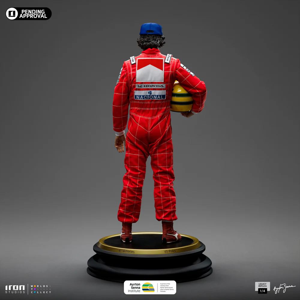 ESTÁTUA AYRTON SENNA - LEGACY REPLICA - 1/4 - IRON STUDIOS - DS
