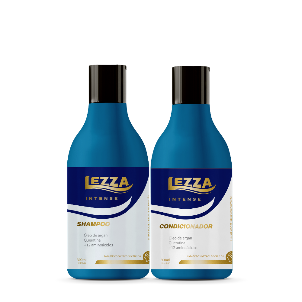 KIT Shampoo 300mL + Condicionador 300mL - Lezza Cosméticos