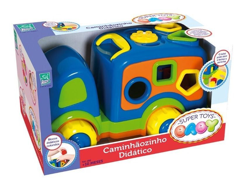 Brinquedo Infantil Caminhaozinho Didatico Rosa Super Toys - Papellotti