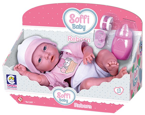 BONECA SOFFI BABY REBORN - COTIPLAS - Loja ABC
