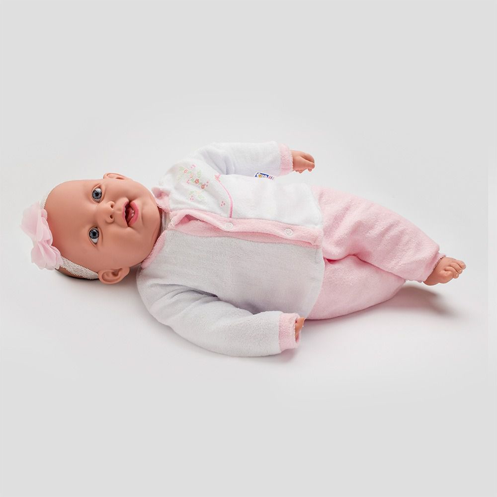 Coleção Ninos - Boneca Bebê Reborn Boca Aberta 50 Cm - Cotiplás 2211