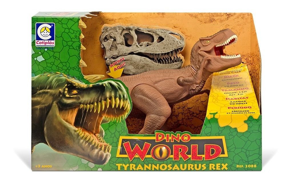 Dinossauro Dino World Tyrannosaurus Rex - Cotiplás - Cotiplás - Sempre um  rostinho feliz!