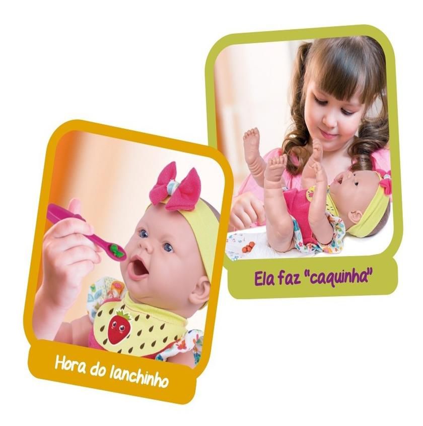 Boneca Baby Ninos Hora Do Lanche Reborn Cotiplas - Papellotti