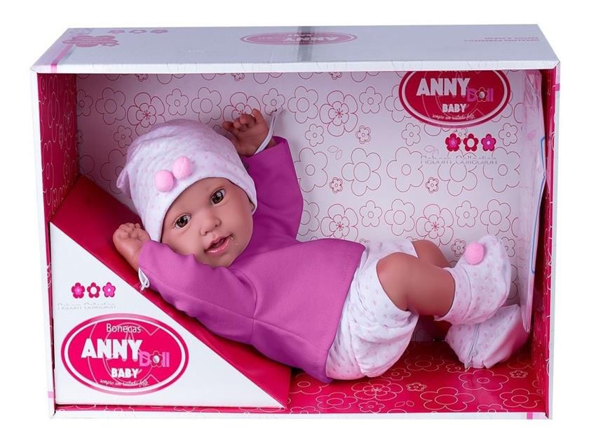 Boneca Bebê - Anny Doll - Baby Reborn Menino - Cotiplás