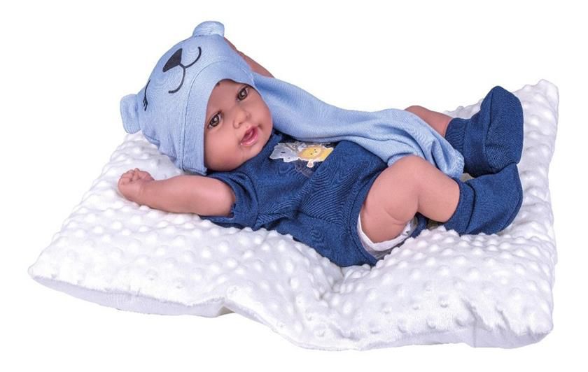 Boneca Bebê Reborn Baby Reborn Anny Doll Menino - 2440 - Cotiplás