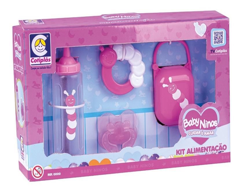 Kit Alimentação Prinscesas Rosa Bebê