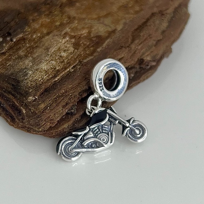 Berloque Moto - Prata 925 - PRATA 925