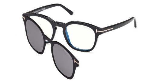 TOM FORD TF5532-B ECO 01D 49 - ÓCULOS DE SOL CLIC ON POLARIZADO