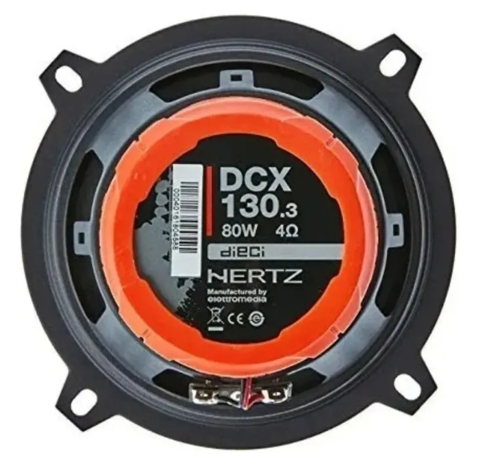 PAR Alto Falante 5 POLEGADAS Hertz Dcx 130.3 Coaxial 80 Watts Rms