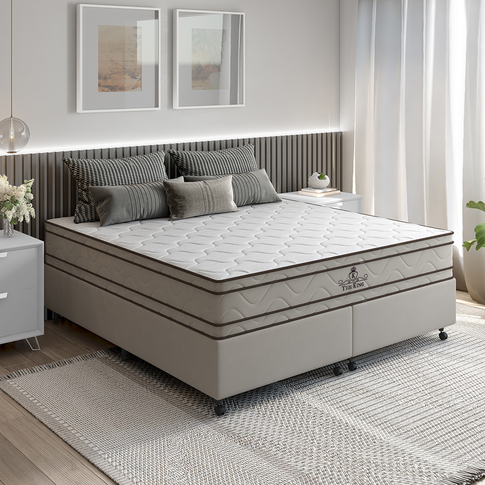 Colchão The King Vstore Dupla Face com Espuma D33 e Molas