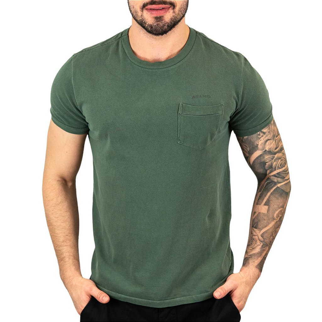 Camiseta Aramis Verde Musgo - Outlet360 | Moda Masculina