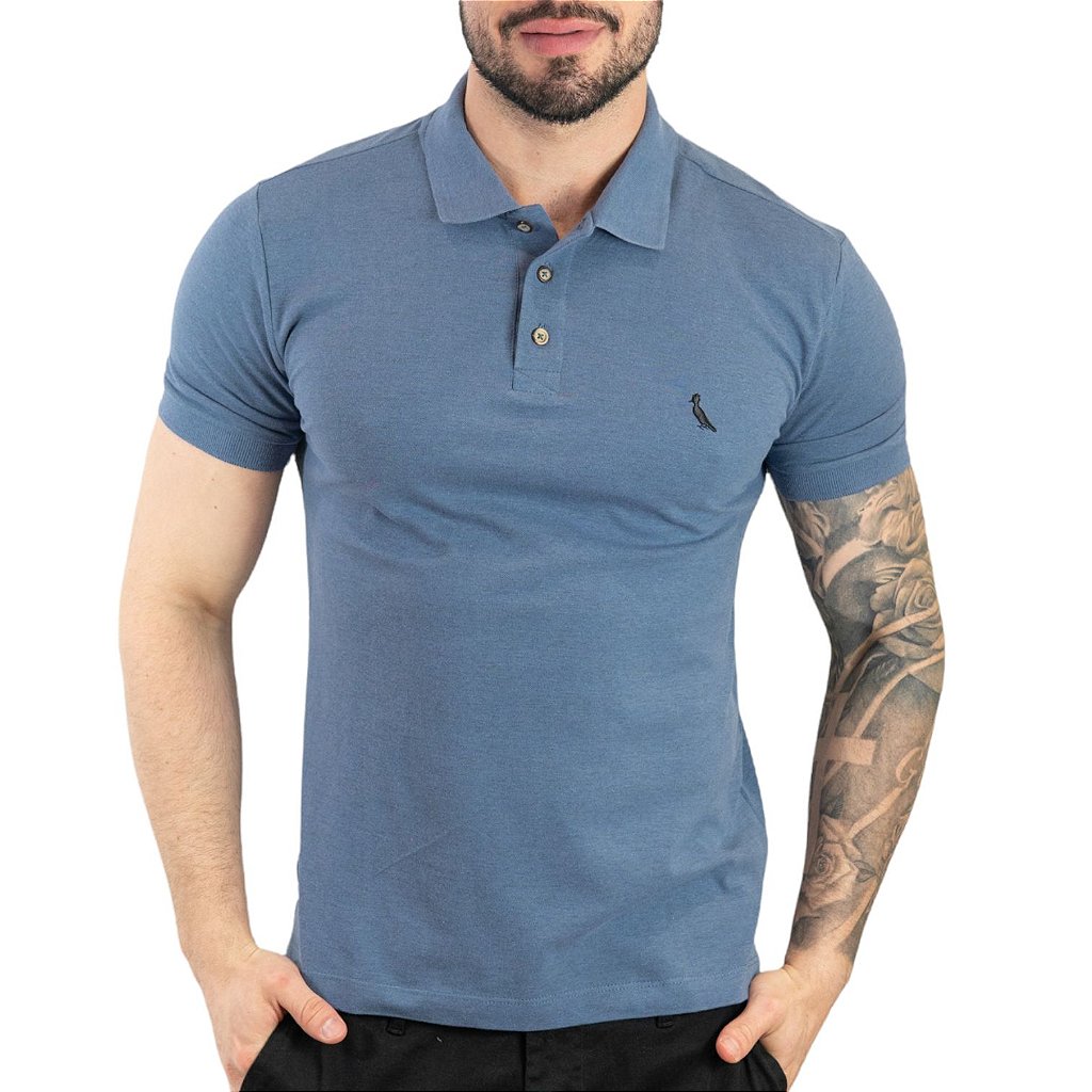Camisa Polo Reserva Azul Mescla - Outlet360 | Moda Masculina