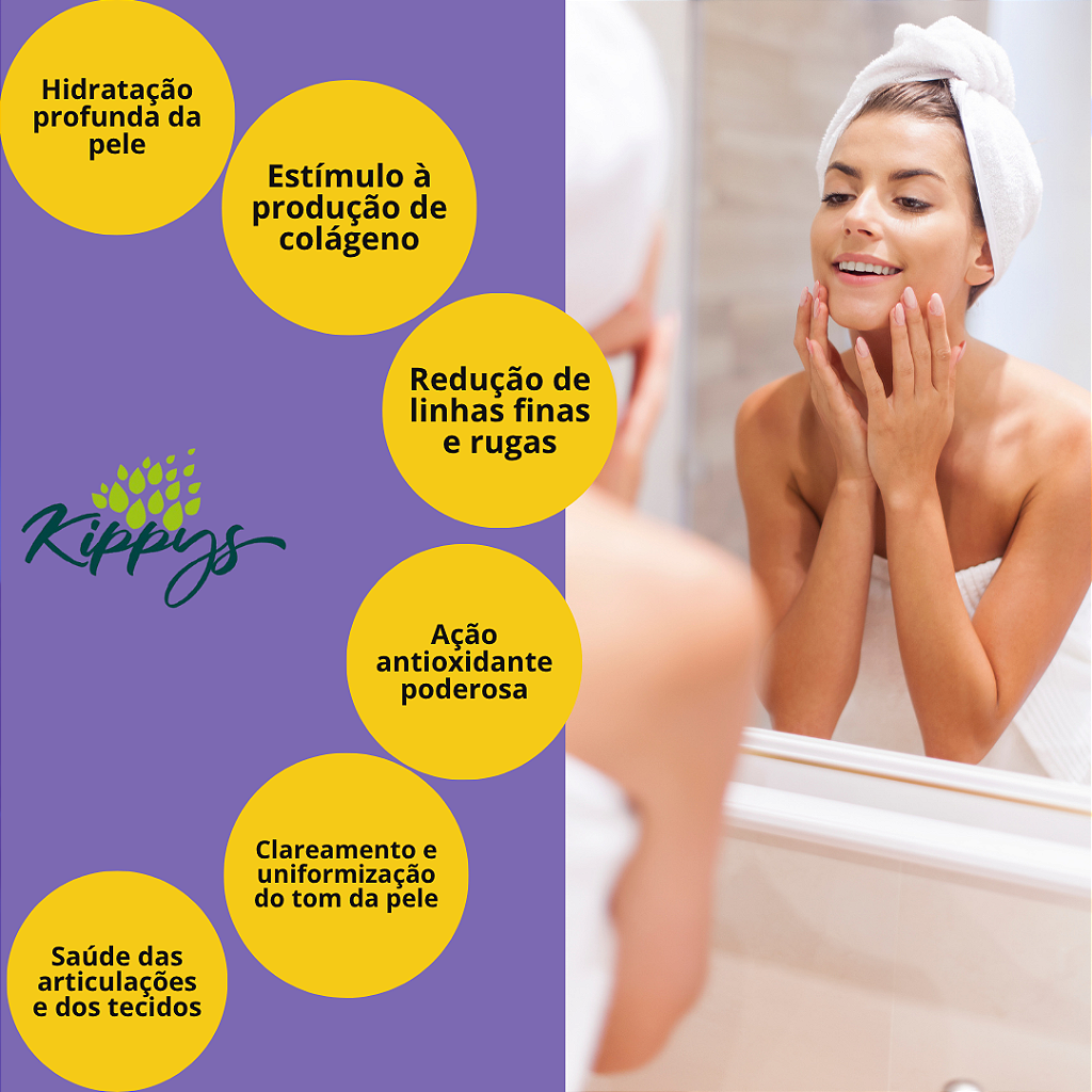 Ácido Hialurônico, Vitamina C e Colágeno | Beleza e Saúde - Kippys - Kippys  Natural | Suplementos Alimentares, Produtos Naturais e Alimentação Saudável, image size:1024x1024