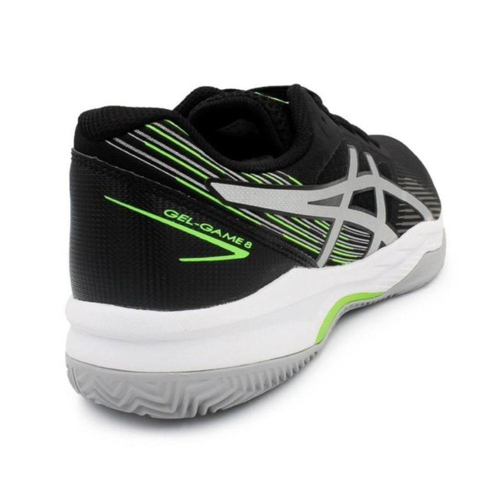 Tênis Asics Gel-Game 8 Clay/OC – Masculino Preto/Verde