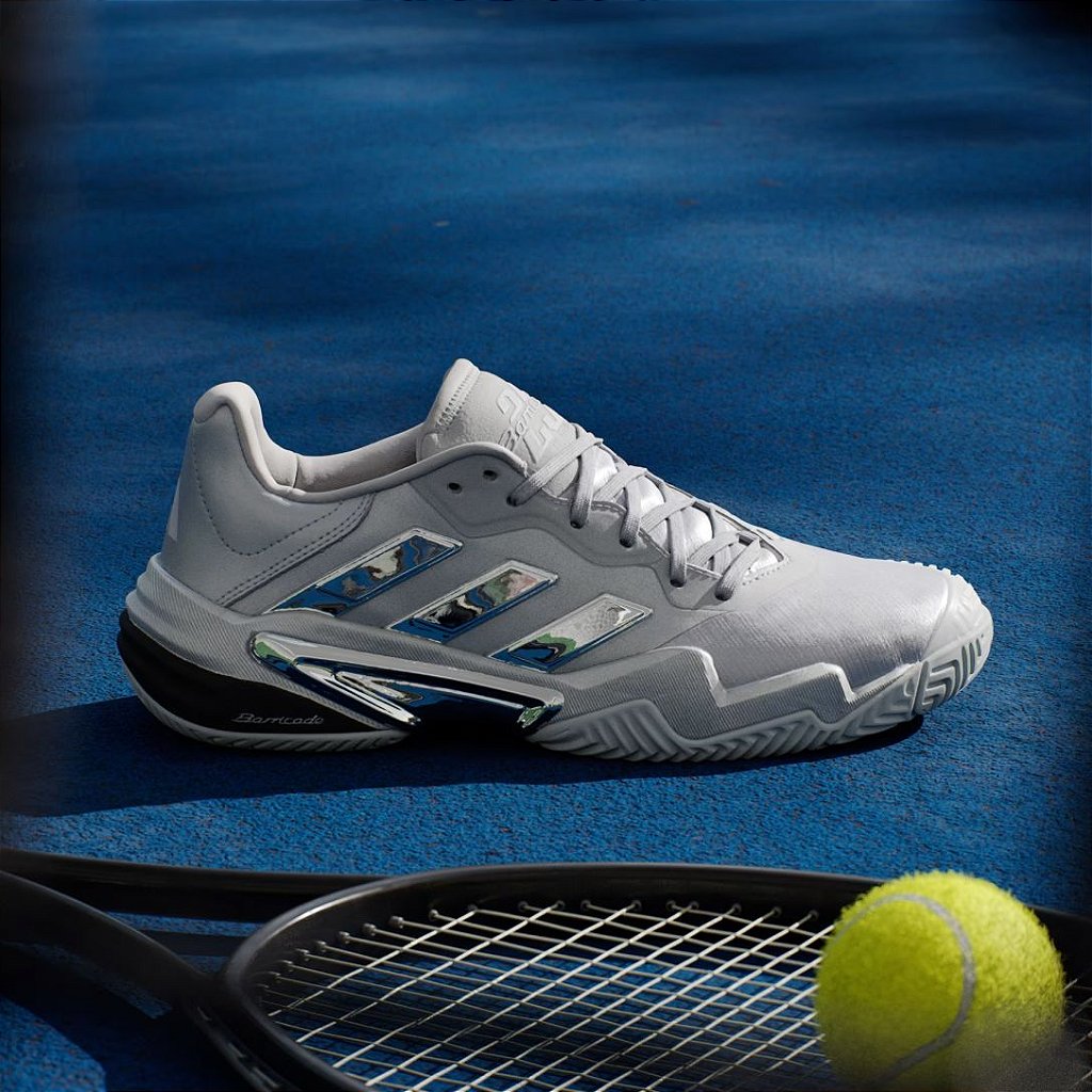ハナヒゲ+4 Tênis Adidas Barricade 13 Silver Edition – Masculino - Favorita Padel