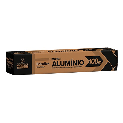 PAPEL ALUMÍNIO 30CM X 100M BF50002 UNIDADE BRICOFLEX - Simão Distribuidora  - Utensílios para Cozinha Industrial