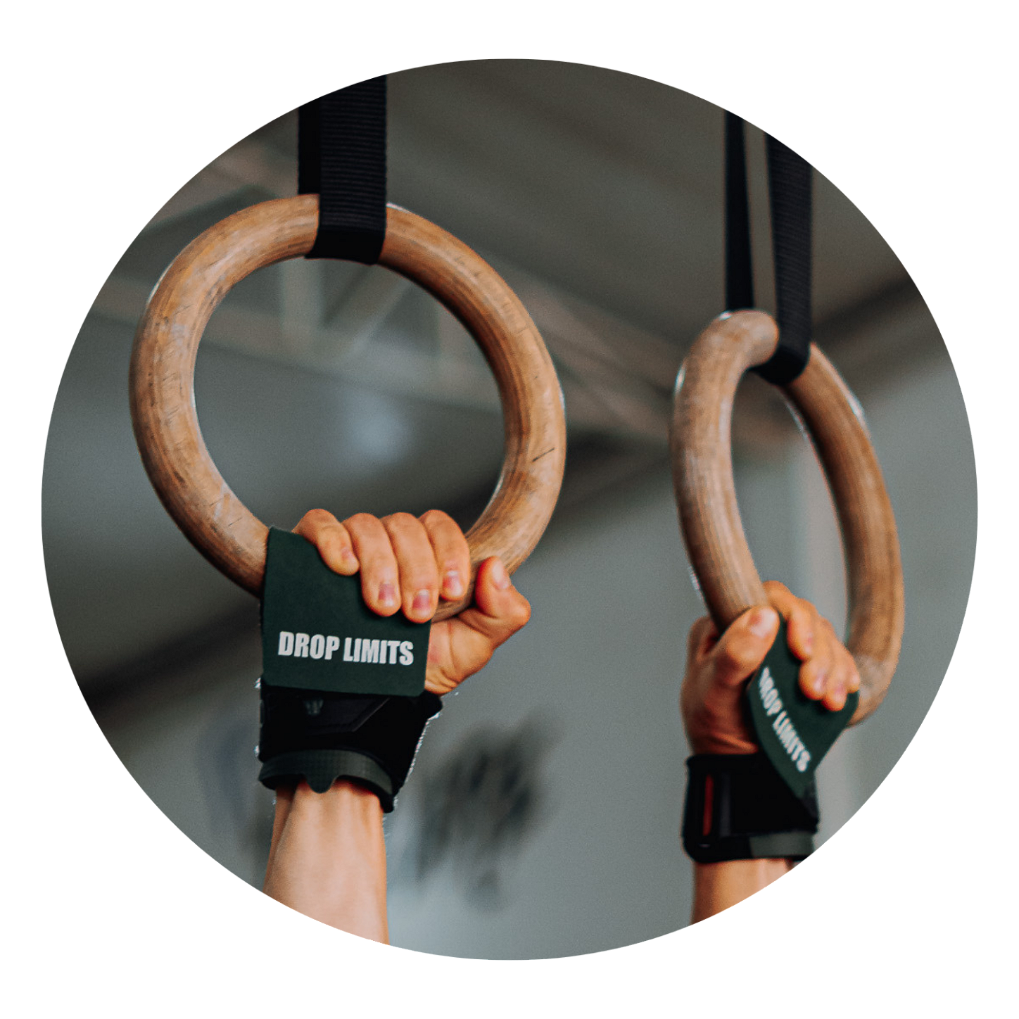Grip DROP LIMITS com anilha — estabilidade no punho