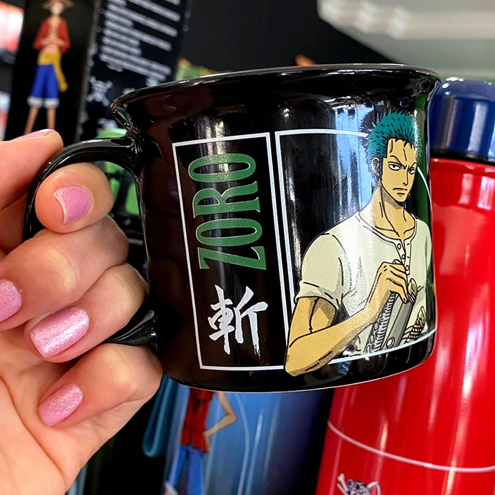 Caneca Camp One Piece Zoro Preta – 280Ml - RioMar Fortaleza Online