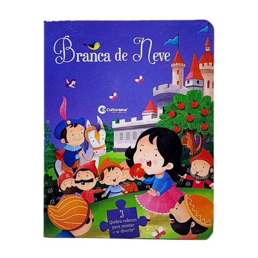 Livro Quebra Cabeça Princesa Branca de Neve - Super Geek - A Loja do Super  Fãnático