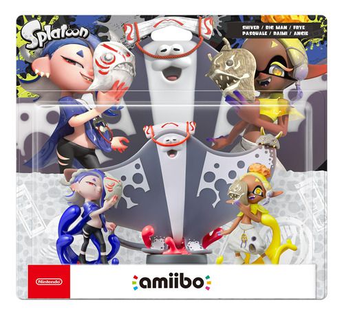 Amiibo Pack Splatoon 3 - Shiver / Big Man / Frye - Carvalho Games