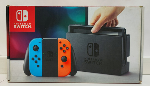 Caixa Vazia Nintendo Switch V1 Neon - Carvalho Games