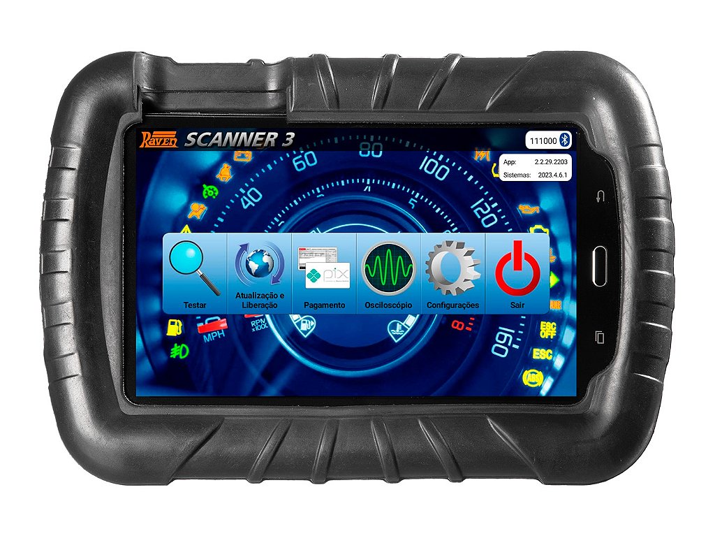 Scanner Automotivo 3 Pro com Tablet + Scope - Raven - M.CER Automotiva -  Equipamentos e Ferramentas
