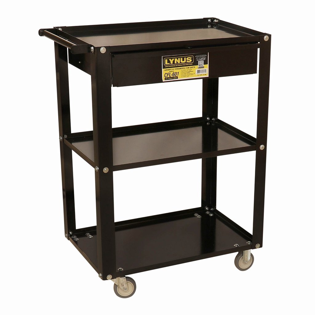 Carrinho Aberto C/ 1 Gaveta CFL-601 - Lynus - M.CER Automotiva