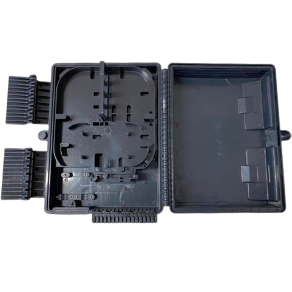 Caixa de Terminação Óptica Cto Ftth Dupla Trava 16 Portas Tmm