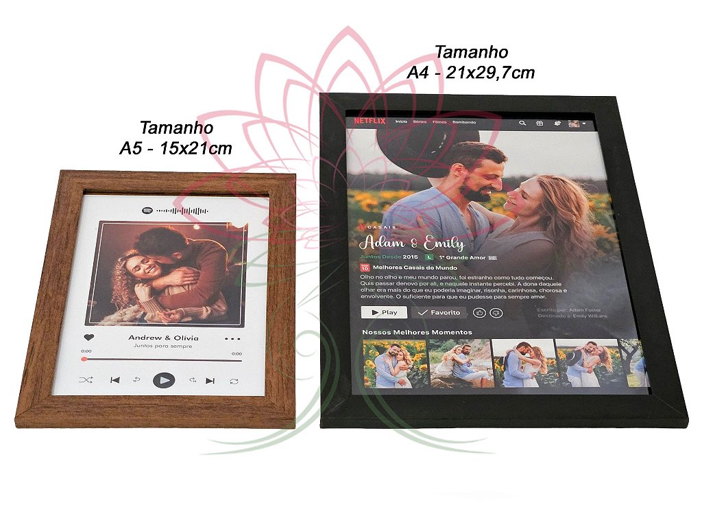 Quadro com moldura NETFLIX - Floricultura Dias