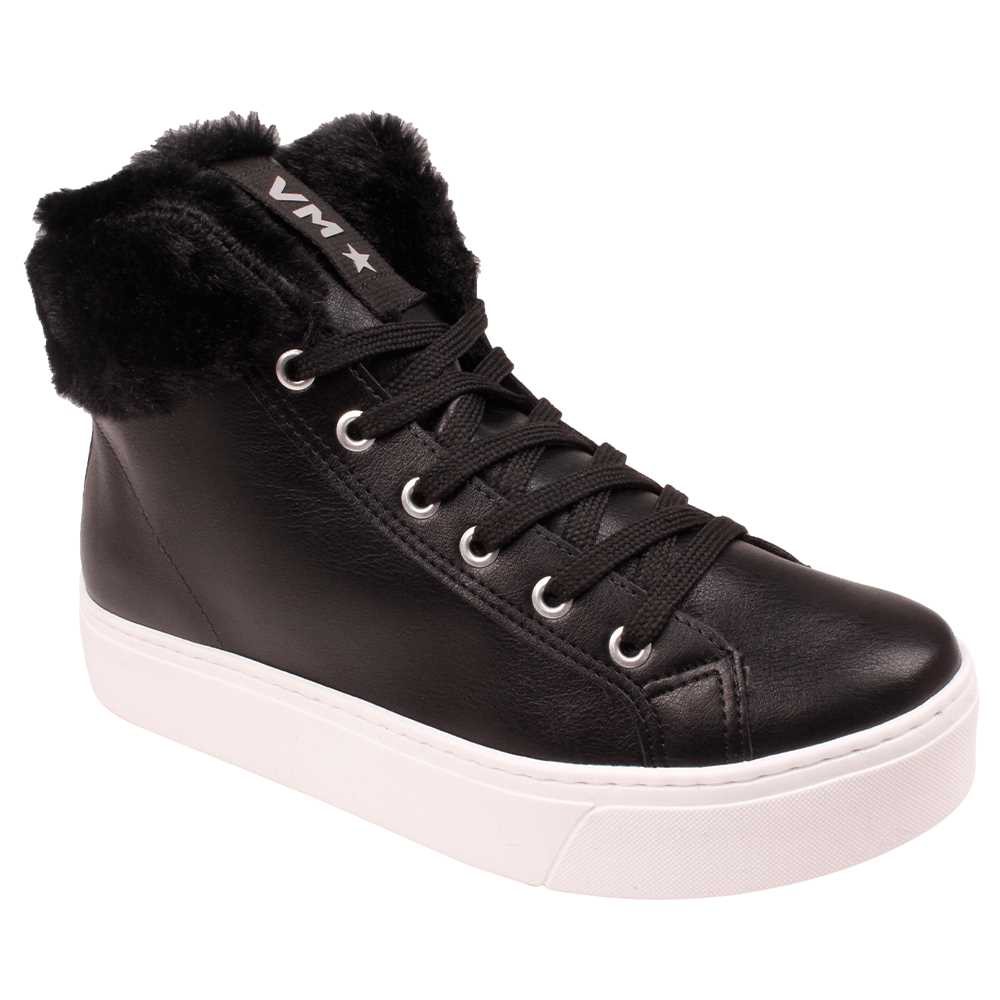 Tenis Cano Alto Feminino Via Marte 223006 Becker Calçados