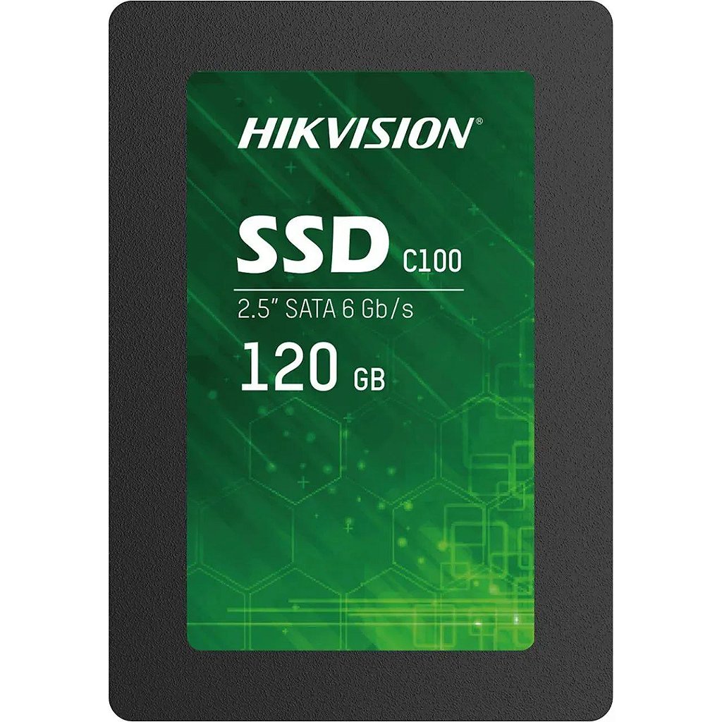 SSD Hikvision C100 120GB Sata III Leit.550MBs e Grav.420Mbs