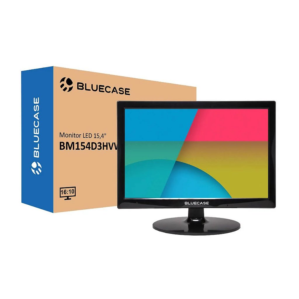 Detalhes de Monitor Bluecase 15,4" Led Widescreen Hdmi e Vga - BM154D3VW