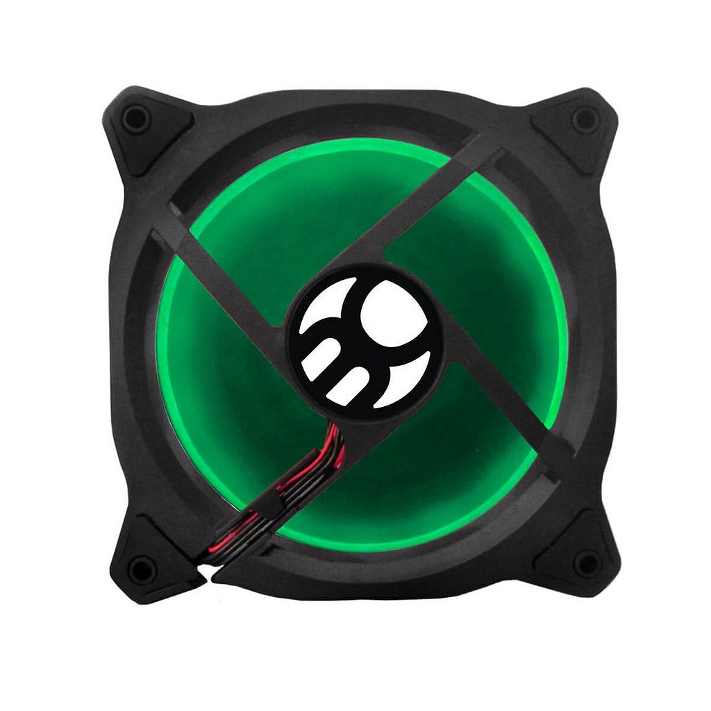 Detalhes de Cooler FAN Ring Bluecase com LED Verde 120mm - BFR-05G