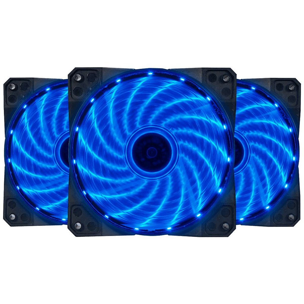 Detalhes de Cooler FAN Bluecase com LED Azul 120mm - BF-23B