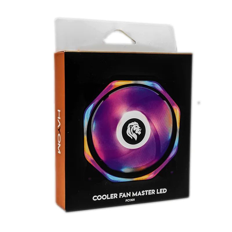 Detalhes de Fan Cooler Hayom Ventoinha FC1301 LED RGB