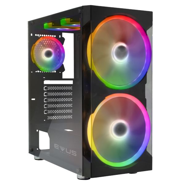 Gabinete Gamer Evus G-20 Superflow c/5 Coolers