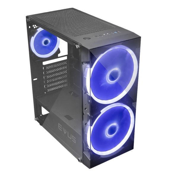 Detalhes de Gabinete Gamer Evus G-20 Superflow c/5 Coolers