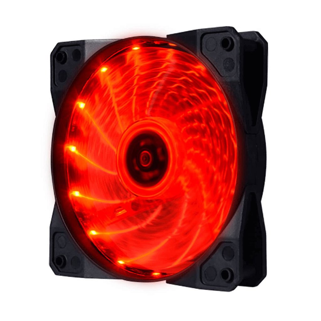 Detalhes de Cooler FAN Bluecase com LED Vermelho 120mm - BF-23R