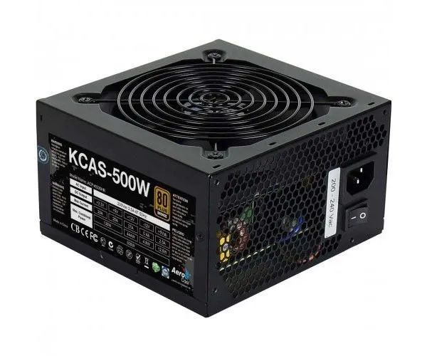 Detalhes de Fonte Aerocool Kcas 500W 80 Plus White Full Range PFC Ativo