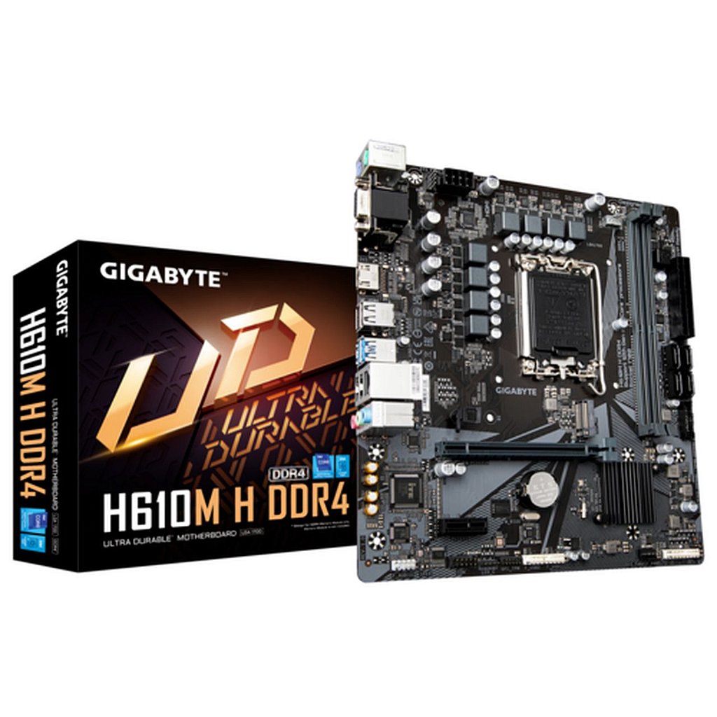 Placa Mãe Gigabyte H610M H DDR4 mATX Lga 1700 12ª Geração