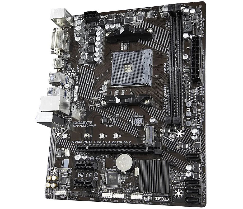 Detalhes de Placa Mãe Gigabyte GA-A320M-H Chipset A320 H DDR4 hdmi AM4