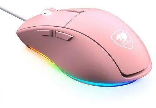 Detalhes de Mouse Gamer Cougar Minos XT RGB 6 Botões Rosa 4000DPI