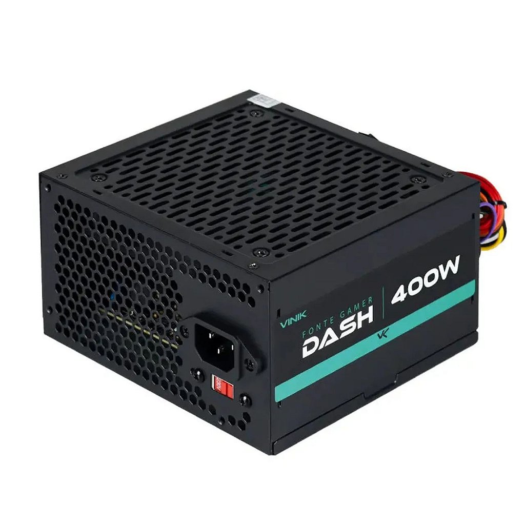 Detalhes de Fonte Gamer Vinik Dash 400W 110V-230V - VFG400WP