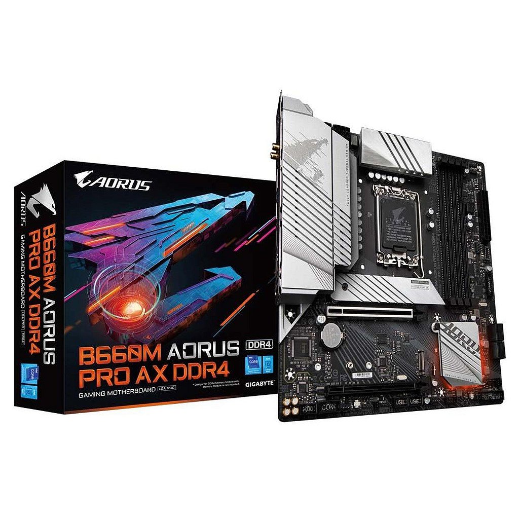 Placa mãe Gigabyte B660M Aorus Pro AX Matx DDR4 LGA 1700