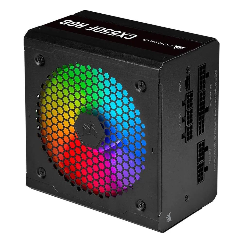Fonte Corsair CX550F 550W 80 Plus Bronze Full Modular RGB CP-9020216-BR