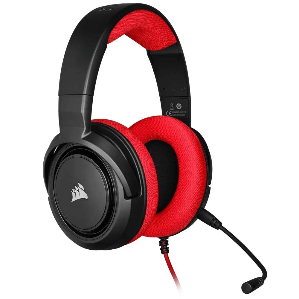 Detalhes de Headset Gamer Corsair HS35 Gaming Stereo Red PC Consoles