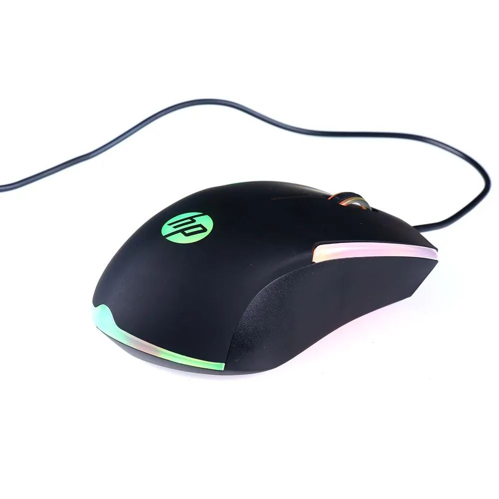 Detalhes de Mouse Gamer HP RGB M160 1000 DPI LED RGB Black