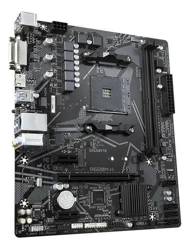 Detalhes de Placa mãe Gigabyte A520M H AM4 DDR4 A520