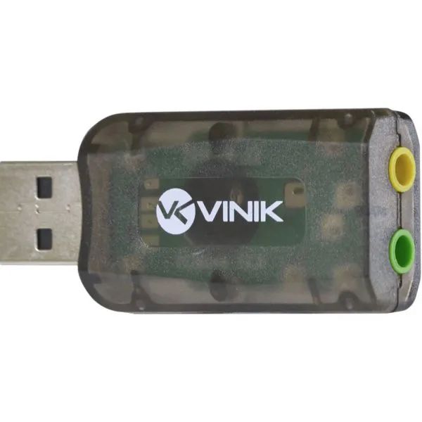 Detalhes de Adaptador Vinik Placa de Som USB 5.1 Virtual - AUSB51