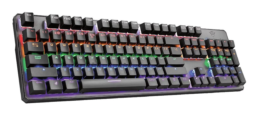 Teclado Mecânico Trust Asta Led 7 Cores Switch Red - 22630